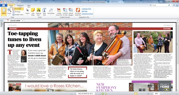 Hessle ceilidh band journal article